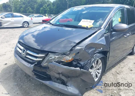 2017 Honda Odyssey Ex-L из США, поврежденный, VIN 5FNRL5H69HB025531
